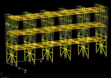 Modélisation structurale d’un système de palettiers pour la conception parasismique.